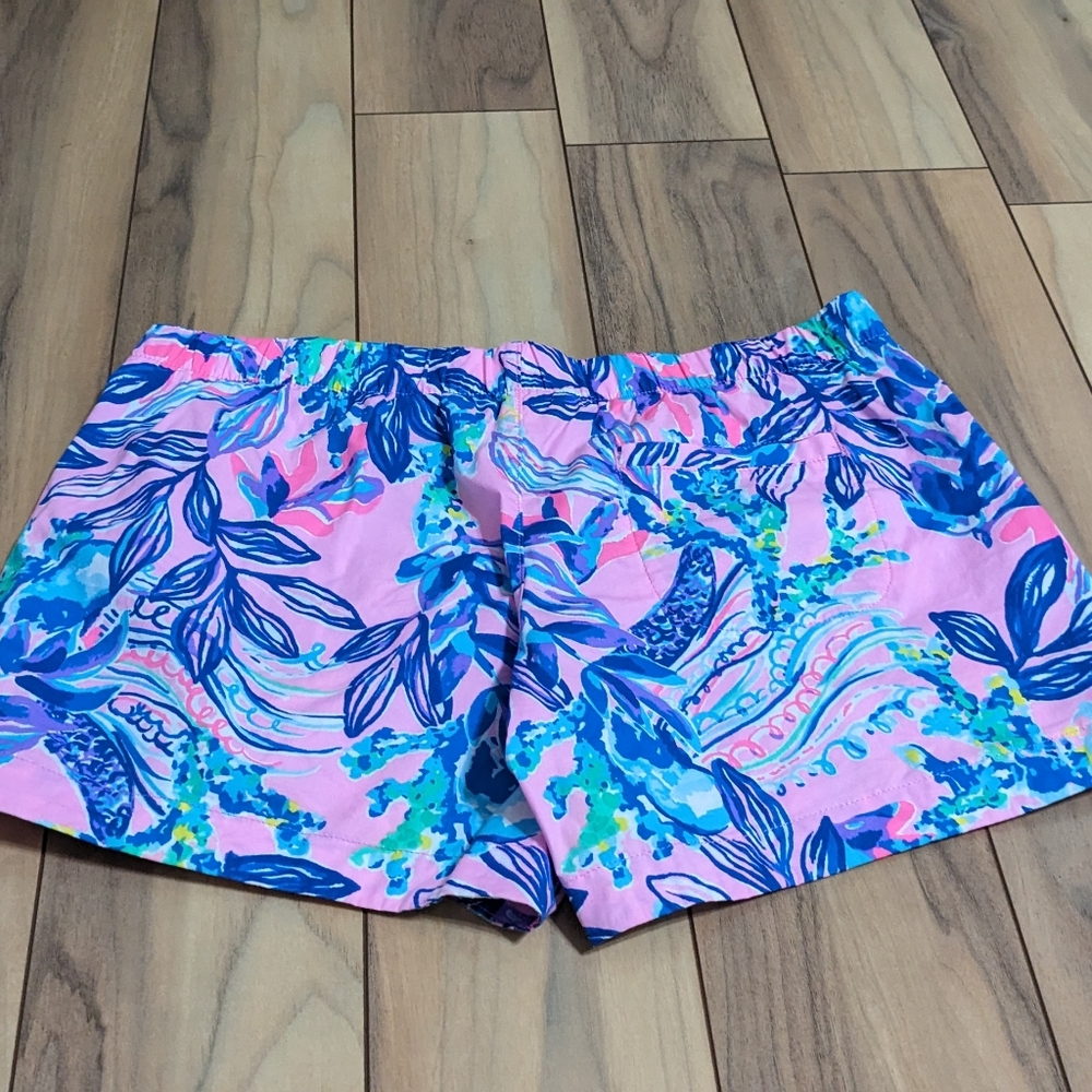 EUC! Lilly Pulitzer Ocean View Shorts Lilac Rose Just A Lil Jelly Size XS - Picture 12 of 12